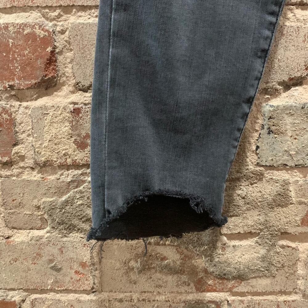 FRAME Le Skinny de Jeanne Raw Hem Size 28 Washed Black - Picture 4 of 8